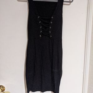 Black tight booby dress